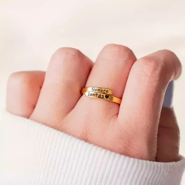 2x1 anillos "Siempre Juntas" + Caja y tarjeta de regalo!!