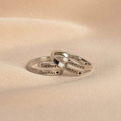 2x1 anillos "Siempre Juntas" + Caja y tarjeta de regalo!!