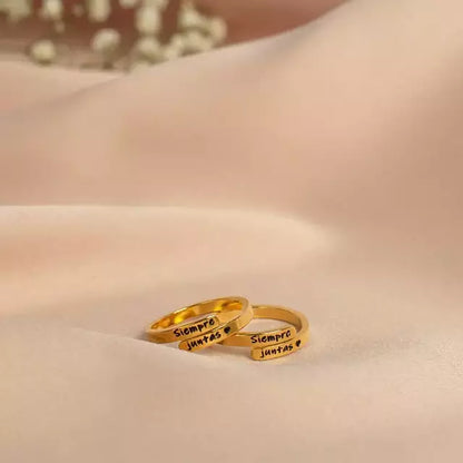 2x1 anillos "Siempre Juntas" + Caja y tarjeta de regalo!!