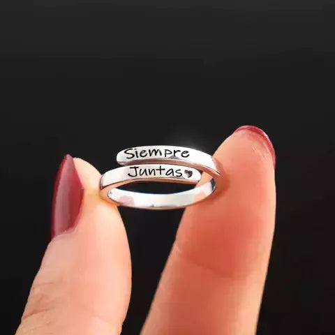 2x1 anillos "Siempre Juntas" + Caja y tarjeta de regalo!!