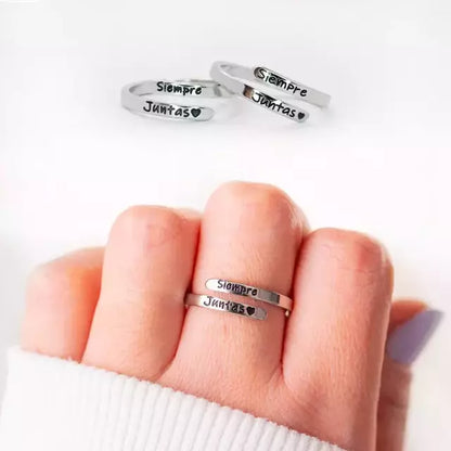 2x1 anillos "Siempre Juntas" + Caja y tarjeta de regalo!!