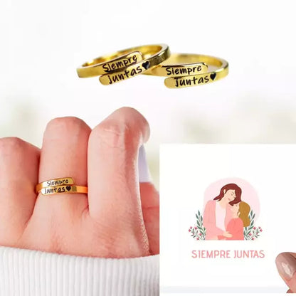 2x1 anillos "Siempre Juntas" + Caja y tarjeta de regalo!!